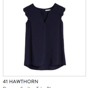 Stitch Fix 41Hawthorn Dawney Scallop Trim Blouse